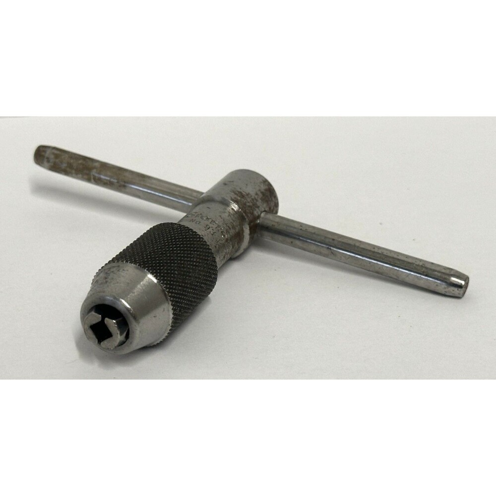 L.S. STARRETT 93B MACHINIST T HANDLE TAP WRENCH 7/32" - 7/16" CAP USA - Picture 4 of 5